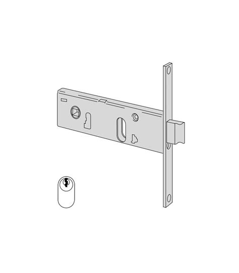 Serrure Mortaiser Stetta Avec Cylindre Ovale Pour Bande Cisa