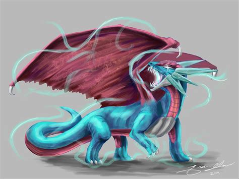 OC Drew One Of My Favourite Derg Pokemon Salamence Digital R