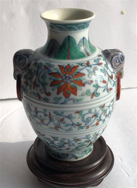 Sold Price Antique Chinese Famille Rose Vase Marked Qian Long