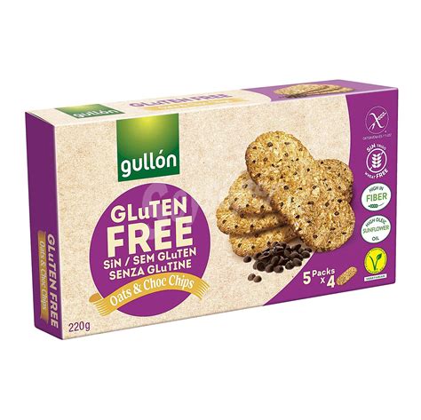 Gullón Galletas avena con chips de chocolate sin gluten 220 g