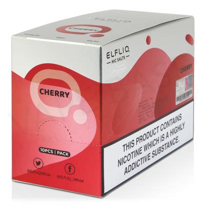 Cherry Nic Salt E Liquid By Elfliq Elfliq Nic Salts Vape Base