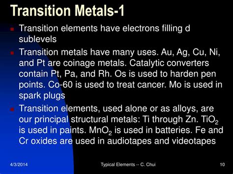 Ppt Chemistry 11 Typical Elements Powerpoint Presentation Free