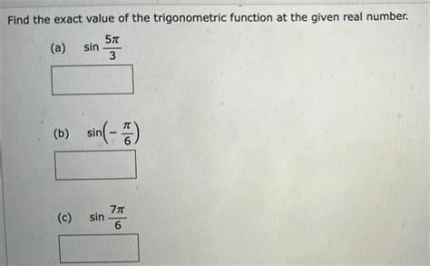 Answered Find The Exact Value Of The Trigonometric Func Math Others Kunduz