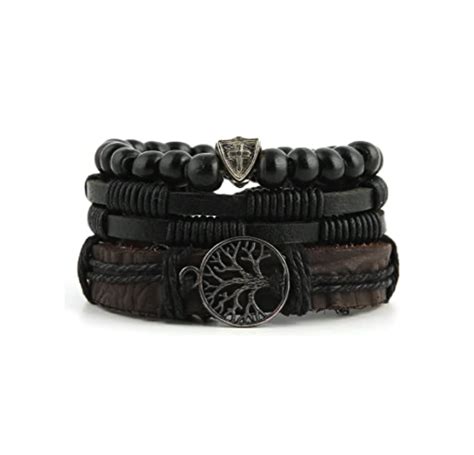 Pou Tree Of Life Leather Bracelet Set Shop Today Get It Tomorrow