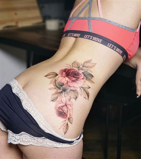 Roses Lower Back Cover Up