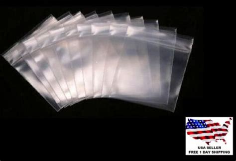 2 X 2 Clear 2 Mil Zip Seal Bags Poly Plastic Reclosable Lock Jewelery Bags Ebay