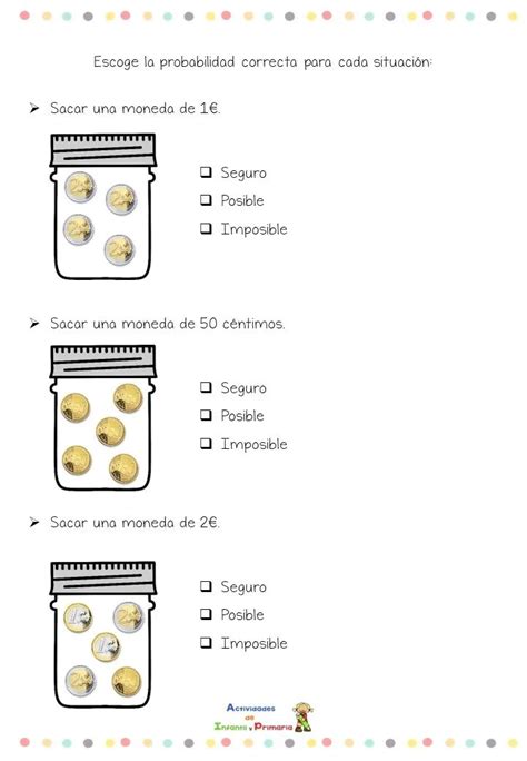 Sencillo Ejercicio De Probabilidad Seguro Posible O Imposible
