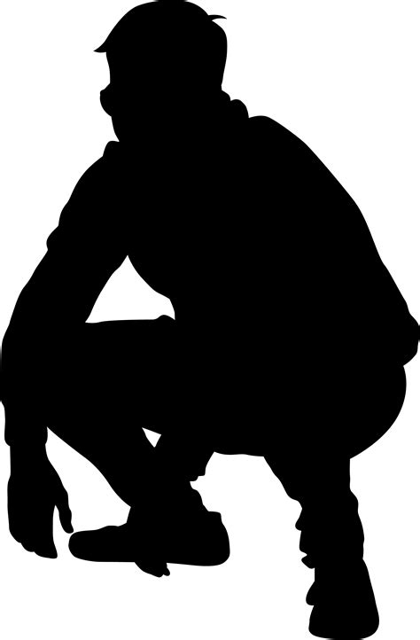 Squat Silhouette Png Image Png Arts