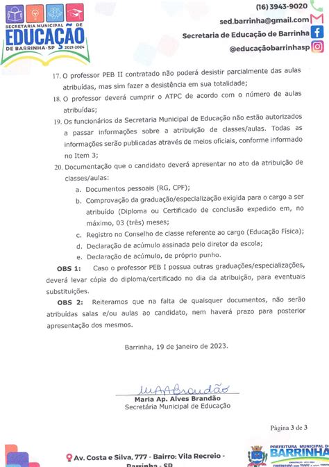 Comunicado Sobre Atribuição De Salas Eou Aulas Aos Professores