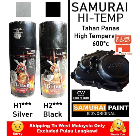 Samurai Hi Temp Tahan Panas High Temperature H1 Silver H2 Black