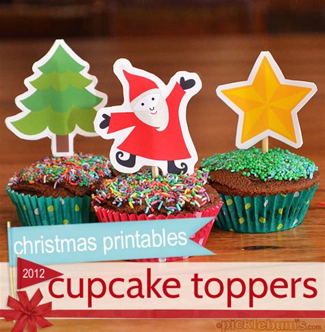 Free Printable Christmas Cupcake Toppers - Picklebums