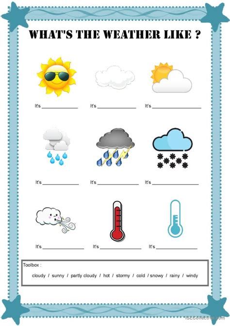 Whats The Weather Like English Esl Worksheets Pdf And Doc