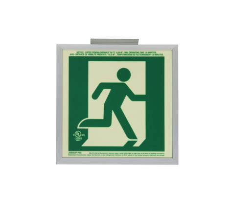 St723 Photoluminescent Running Man Sign Stanpro