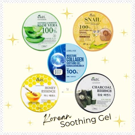 Ekel Lebelage Korean Soothing Gel Aloe Vera L Snail L Honey Essence