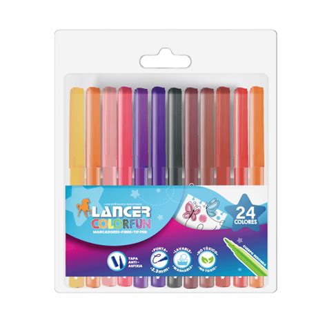 Marcadores Escolares Redondo Lancer Colorfun X Colores Comsucre Online