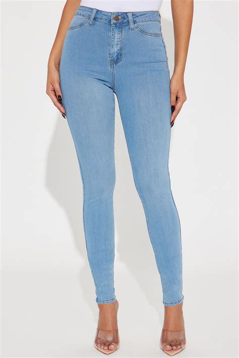 Tall Classic High Waist Skinny Jeans Light Blue Wash Fashion Nova Jeans Fashion Nova