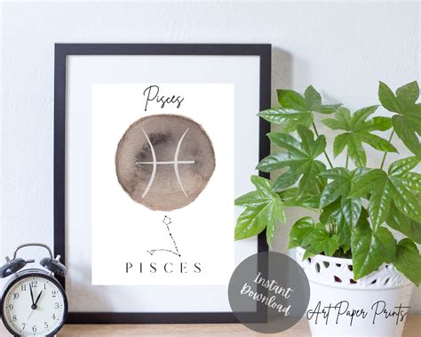 Pisces Pisces Wall Art Pisces Wall Decor Pisces Art Etsy