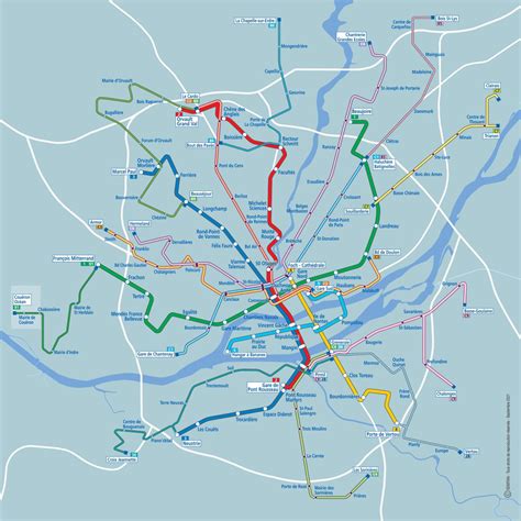 Plans Du Réseau Des Transports En Commun De Nantes