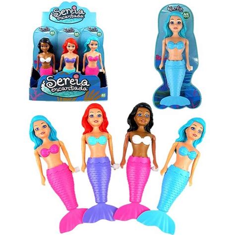 Sereia Encantada Boneca Nadadora Nadar Menina Criança Shopee Brasil