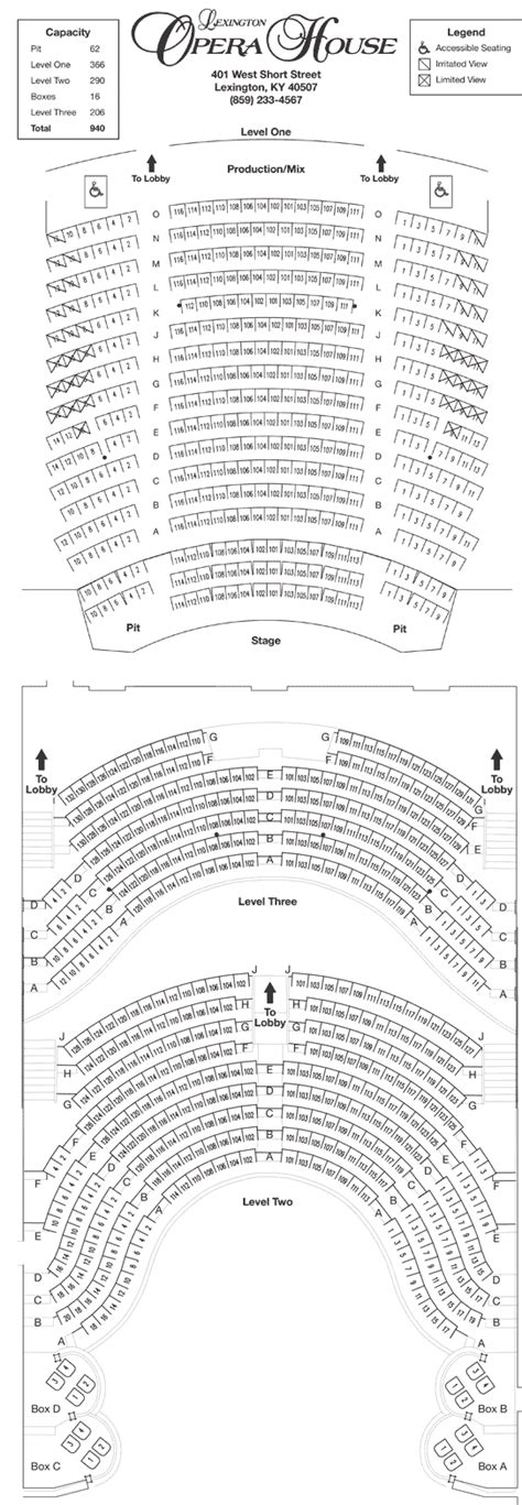 Lexington Opera House Seating Chart Chartdevelopment