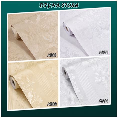 Wallpaper Pvc Cm X M Wallpaper Murah Kertas Dinding Dengan Emboss