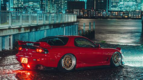 1280x720 Red Mazda Rx7 On Streets K4 720P ,HD 4k Wallpapers,Images ...