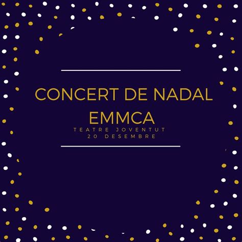 EMMCA On Twitter Ja Arriba El Concert De Nadal 20Desembre