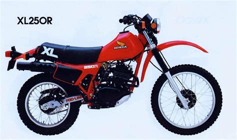 Honda XL 250R (1982) technical specifications