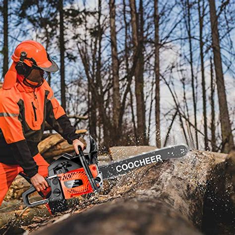 Coocheer Chainsaw Cc Stroke Gas Powered Chainsaw Inch Hp