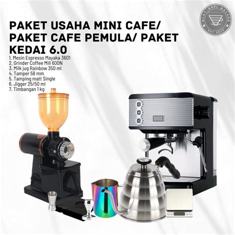 Jual Paket Usaha Kedai Kopi Mini 6 0 Shopee Indonesia