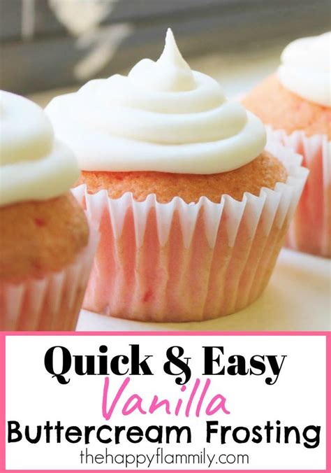 Quick Easy Vanilla Buttercream Frosting