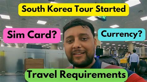 Delhi To Busan Travel South Korea Currency Sim Card For Tourist