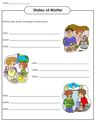 Examples Of Solid Matter For Kids