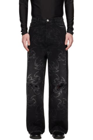 Han Kjobenhavn Black Distressed Jeans Ssense Canada