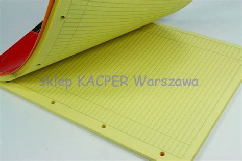 Notatnik NOTEPAD A4 80k linia OXFORD żółte kartki