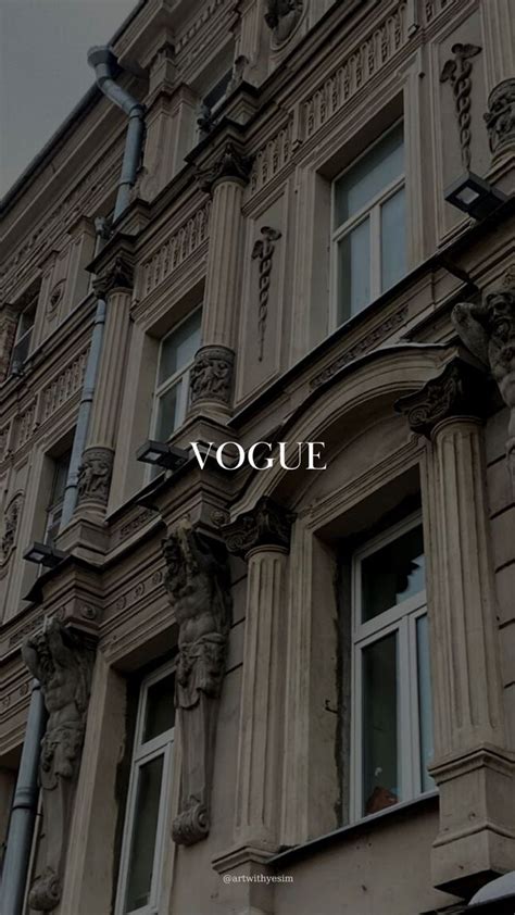 Vogue Aesthetic Wall Wallpaper Fashion Voguecollections Vogue