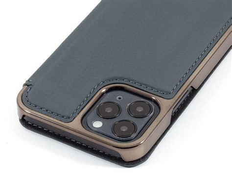 Greenwich Blake Luxe Iphone Pro Hoesje Leer Grijs