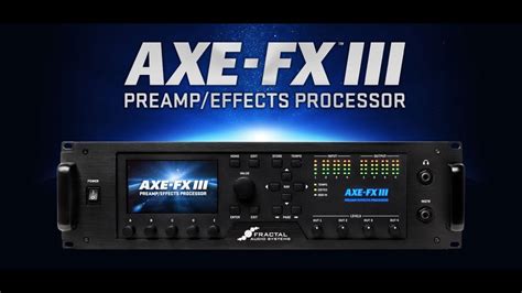 Fractal Audio Systems Axe Fx 3 Youtube