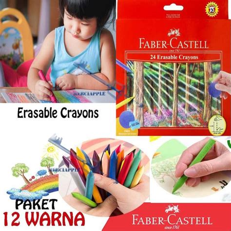 Jual Erasable Crayons Warna Faber Castell Bisa Dihapus Crayon