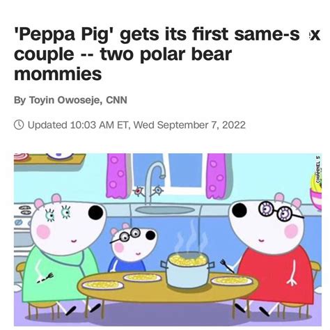 Jaiyeorie Gist For You I Am Impact Influence Infotainment Peppa Pig Introduces Lesbian