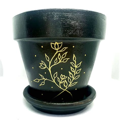 Painted Plant Pot Etsy