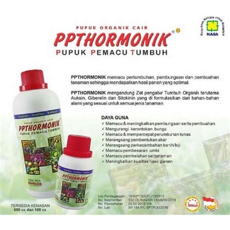 Jual Pupuk Hormonik Nasa Cc Pemacu Pertumbuhan Tanaman Shopee