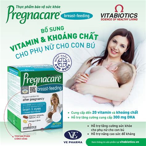 Mua Viên Uống Cho Phụ Nữ Cho Con Bú Vitabiotics PREGNACARE Breast