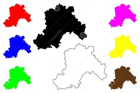 Delhi City Republic Of India Map Vector Illustration Scribble Sketch