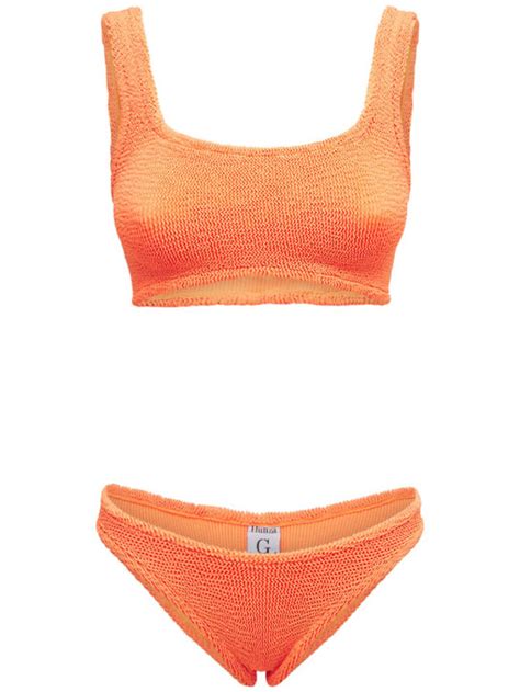 Xandra Seersucker Bikini Set Hunza G Women Luisaviaroma