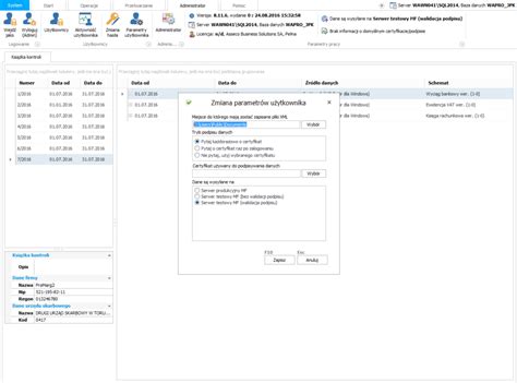 Przyk Ady Ekran W Jednolity Plik Kontrolny Wapro Jpk Wapro Erp