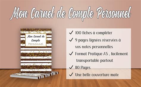 Amazon Fr Mon Carnet De Compte Personnel Cahier De Budget Familial