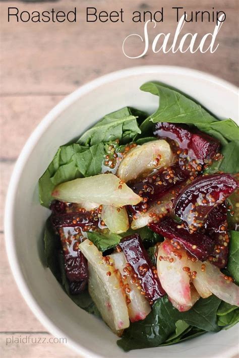 Roasted Beet And Turnip Salad With Honey Dijon Dressing The House Of