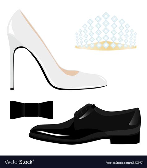 Male and female classic shoes accessories Vector Image