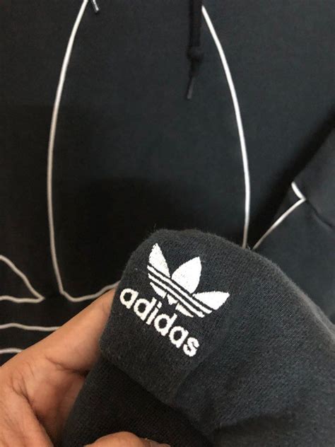 Adidas Trefoil Big Logo Hoodie Men S Fashion Tops And Sets Hoodies On Carousell